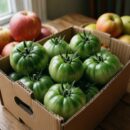 Зеленые помидоры быстро покраснеют: что положить в коробку для созревания