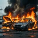 В Костромской области два автомобиля загорелись из-за неисправной электрики